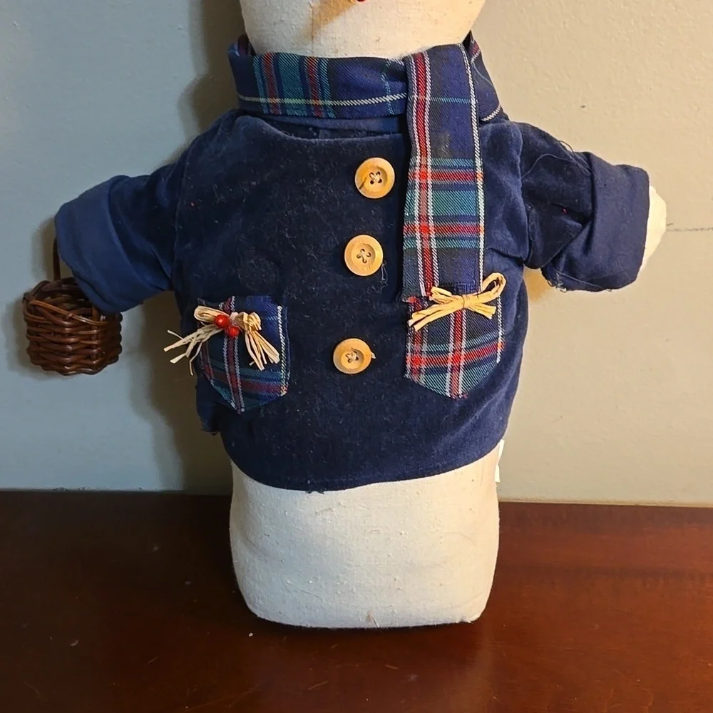 Vintage Weighted Fabric Target Christmas Snowman